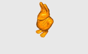 揣兜的兔子渲染