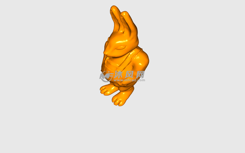 揣兜的兔子渲染