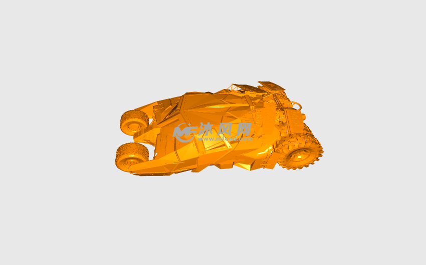 蝙蝠侠战车渲染