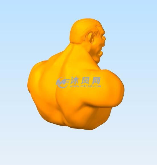 绿巨人半身像侧面