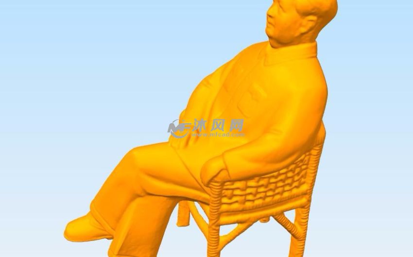毛主席坐像侧面