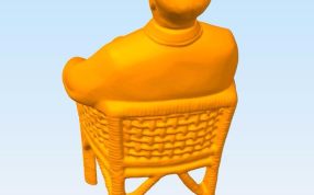 毛主席坐像背面