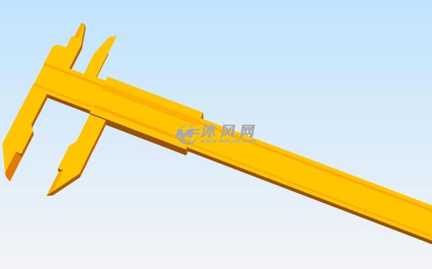 组合后的游标卡尺