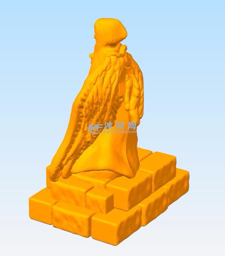 天使雕像模型