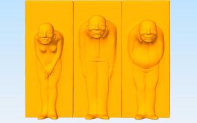 艺术品人墙主视图