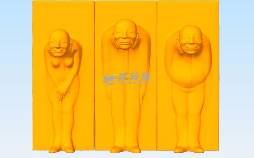 艺术品人墙主视图