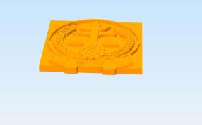 法院徽标侧视图