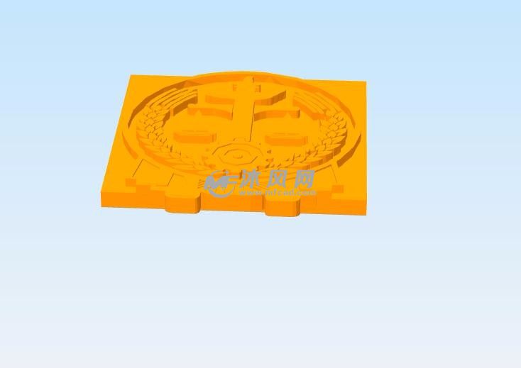 法院徽标侧视图