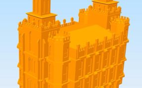 洛根犹他神庙背面