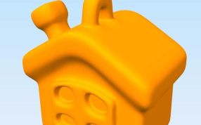 可爱的小房子侧面