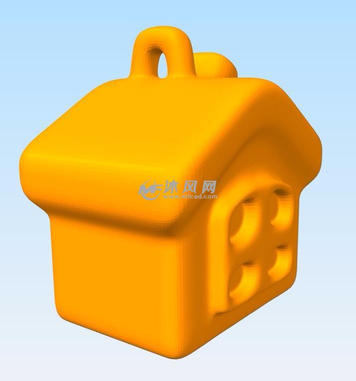 可爱的小房子后面