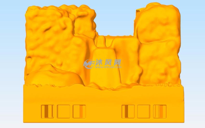 水流地势主视图