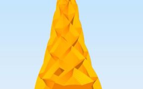 冰柱装饰主视图