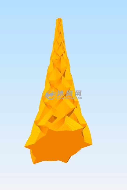 冰柱装饰主视图