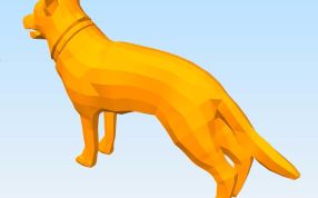 德国牧羊犬侧面