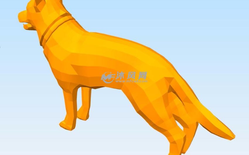 德国牧羊犬侧面