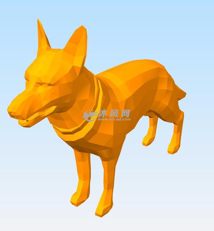 德国牧羊犬模型