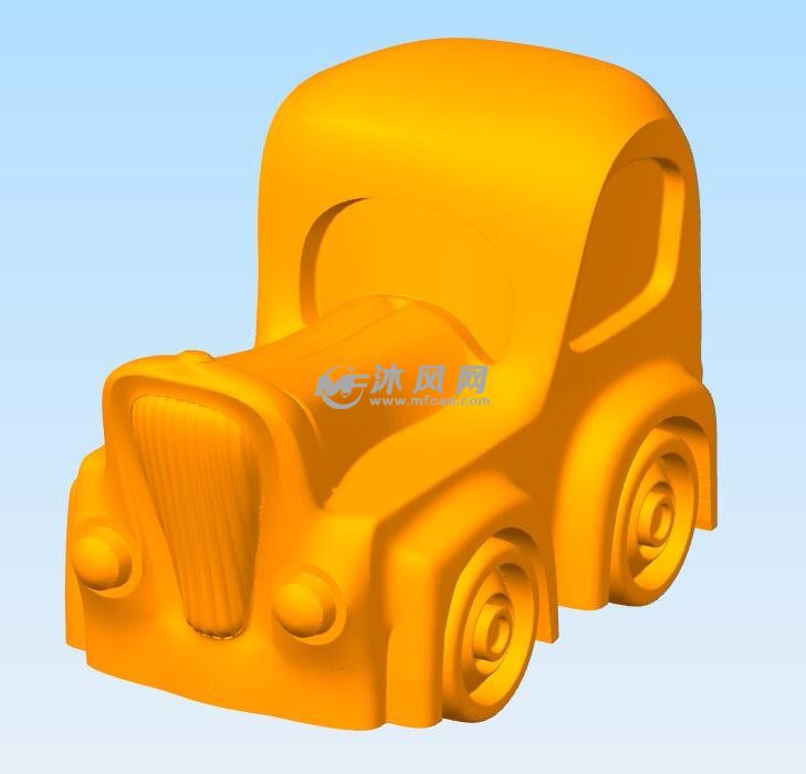 Q版汽车模型前面