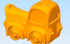 Q版汽车模型右侧