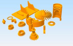 飞机引擎所有零件