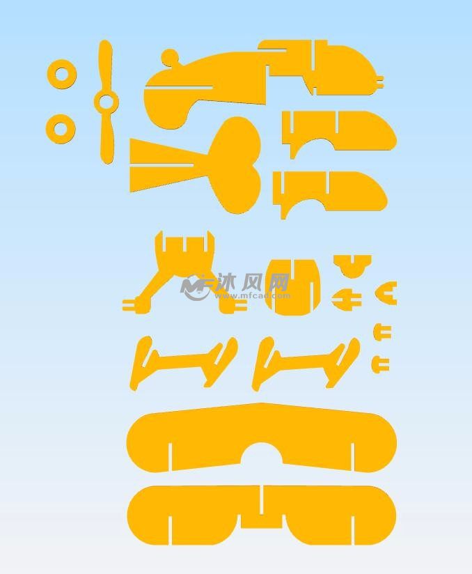 玩具小飞机俯视图