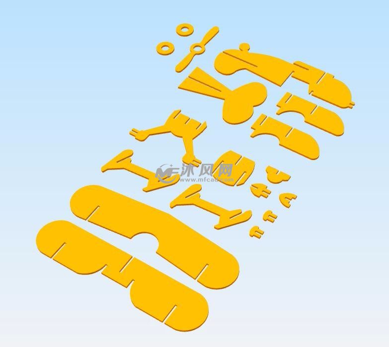 玩具小飞机零件