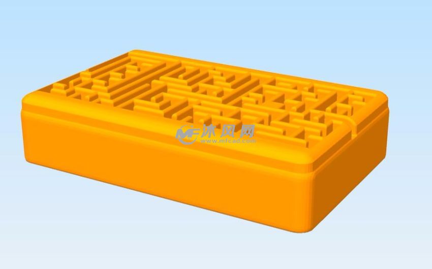 滚珠迷宫轴测图