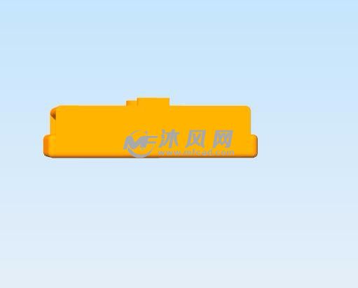 云台快拆板右视图