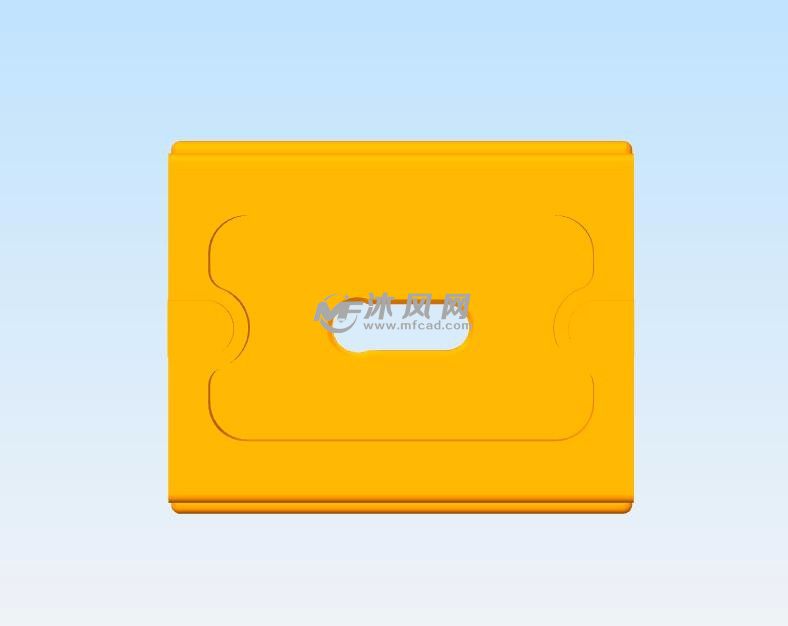 云台快拆板俯视图