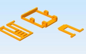 可调节手机支架模型