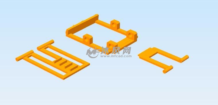 可调节手机支架模型