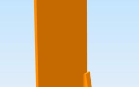 格力空调遥控后盖模型