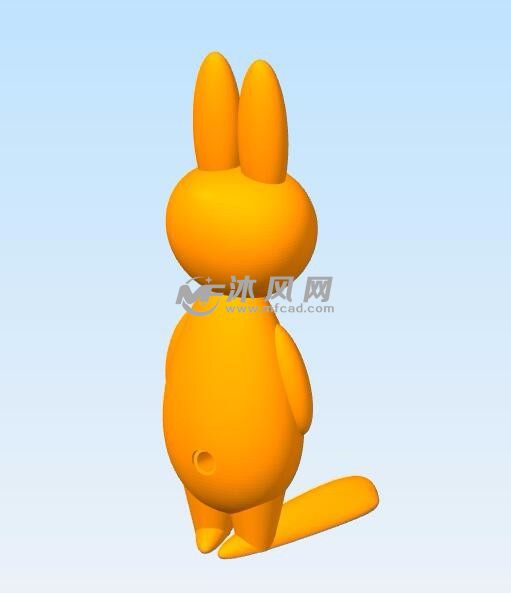 兔子耳机座背面