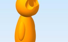 兔子耳机座模型