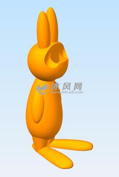 兔子耳机座模型