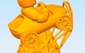 飞向太空模型侧面