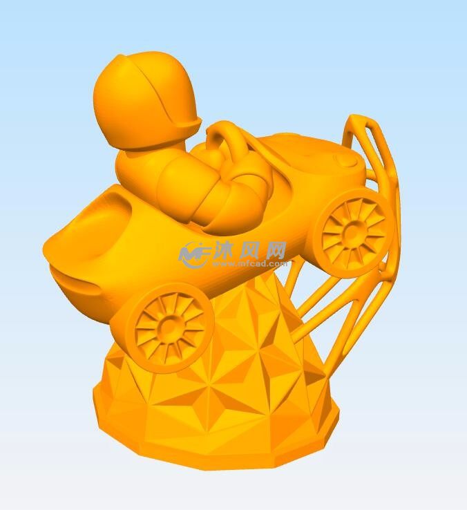 飞向太空模型侧面