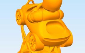 飞向太空模型背面