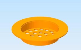 水池普通滤网轴测图