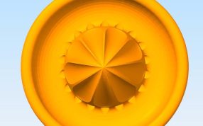 榨汁机盘俯视图