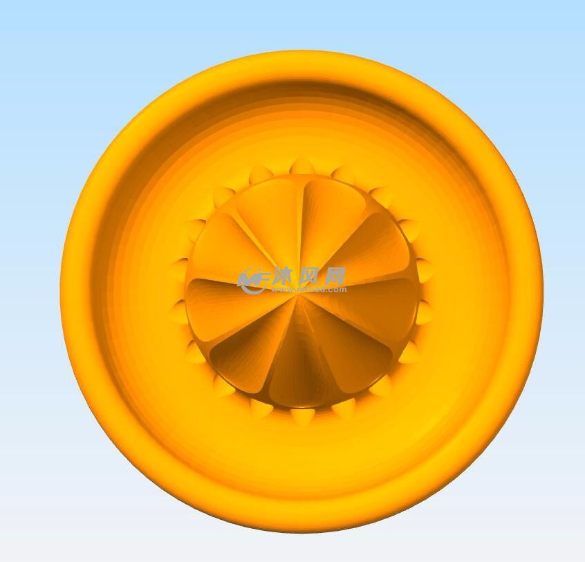 榨汁机盘俯视图