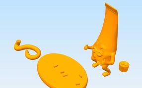 恶搞牙膏模型零件