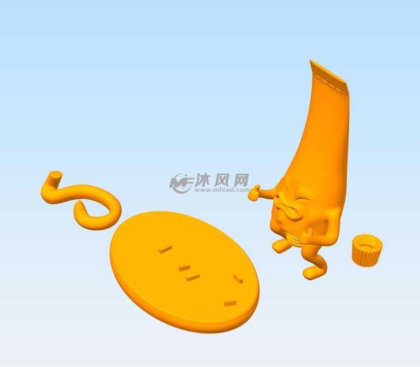恶搞牙膏模型零件