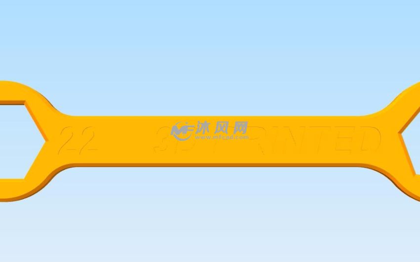 22MM的扳手俯视图