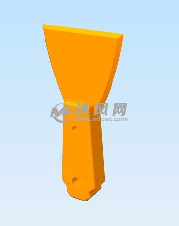 铲子模型侧面