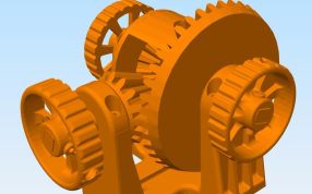 差速器模型背面