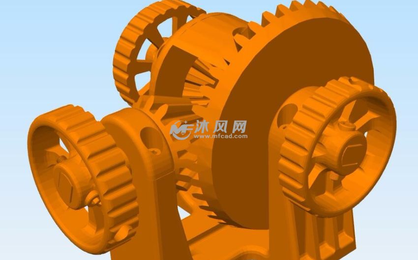 差速器模型背面