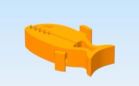 食人鱼夹子轴测图