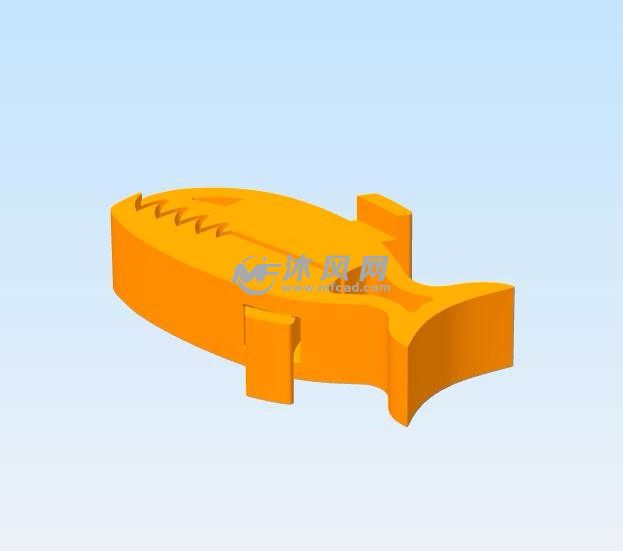 食人鱼夹子轴测图