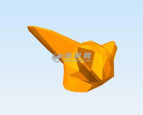 狐狸头抽屉拉手模型